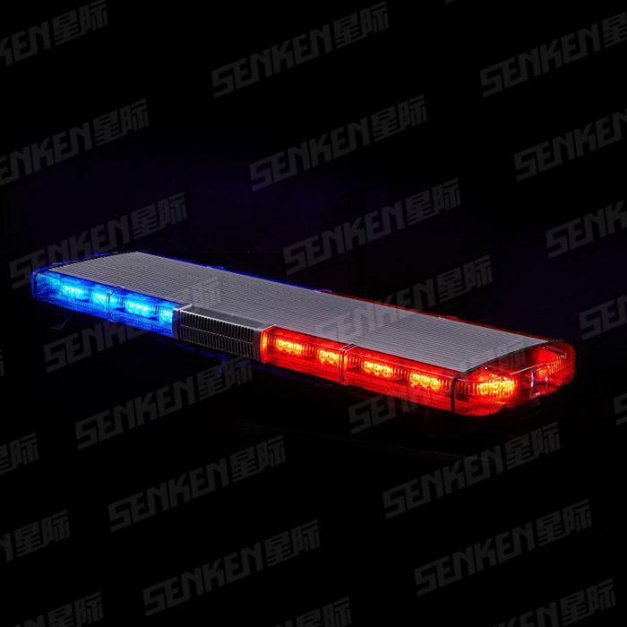 Aluminium Ultra Thin 70W with Speaker & Siren Firm Tight Police Vehicle Emergency Light Bar