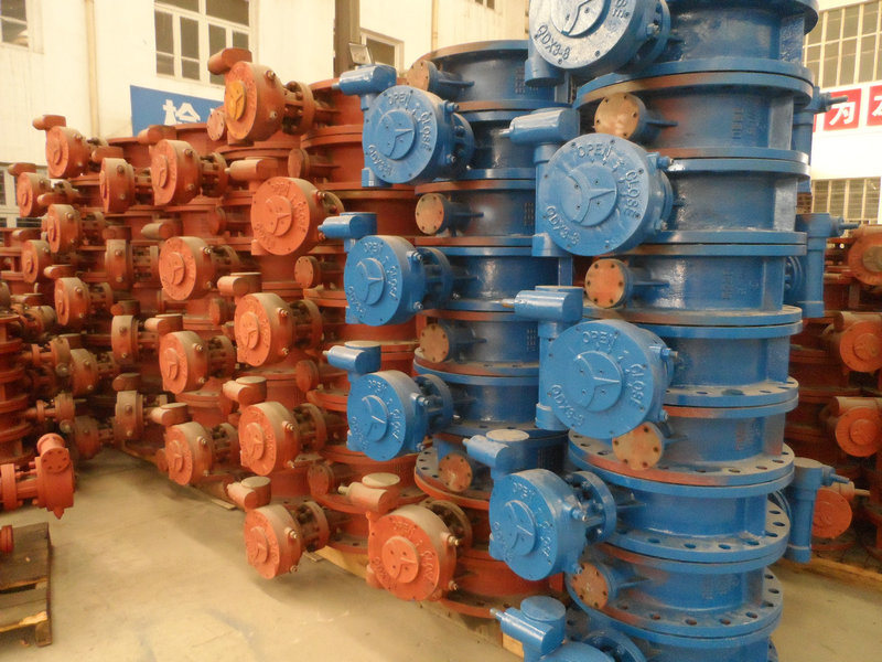 Flanged Pneumatic/Electric Motor Control Butterfly Valve