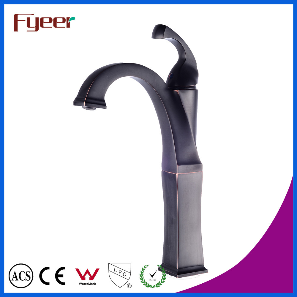 Fyeer Orb Design Wash Basin Faucet Bathroom Sink Hot&Cold Water Mixer Tap with Single Handle Washing Bibcock