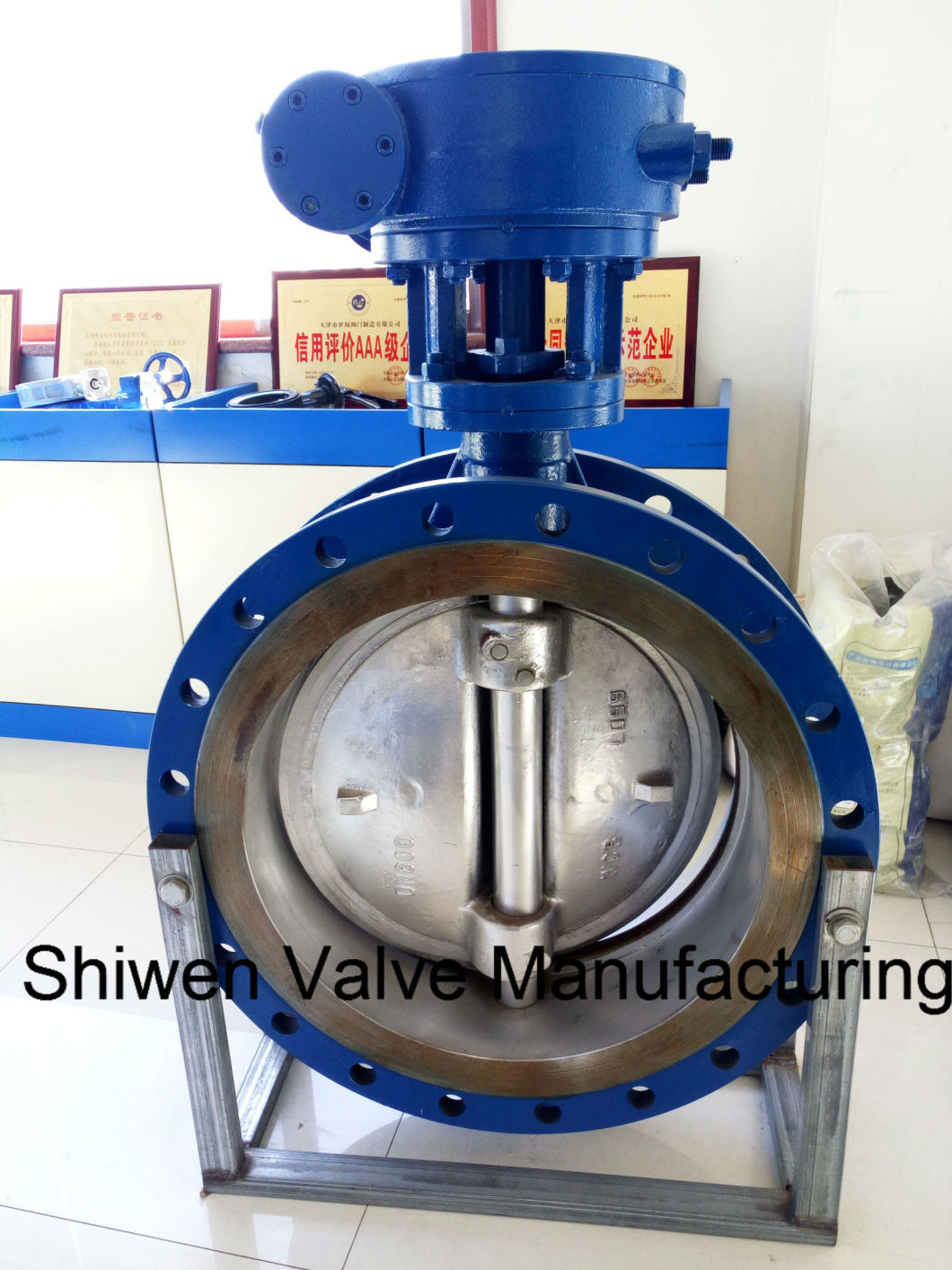 Dn450 Metal Seal Triple Eccentric/Offset Butterfly Valve with Gear