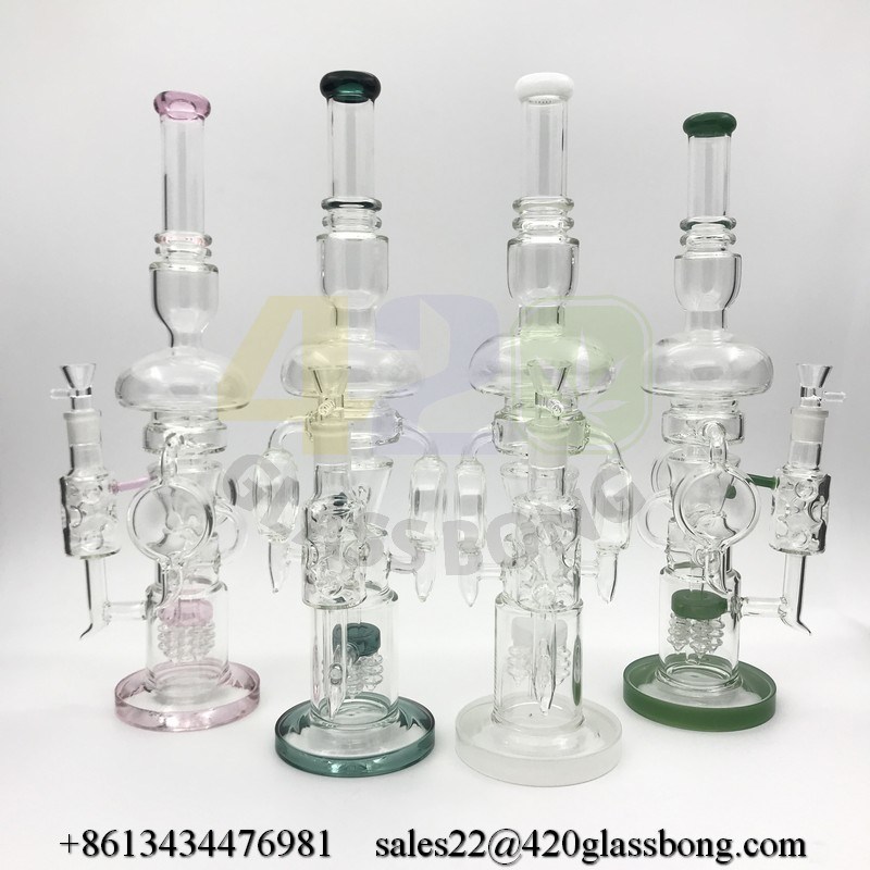 Heady Glass Recycler Lookah Smoking Water Pipe Waterpipe Crafts for 420smoke/Dry Herb/Weed