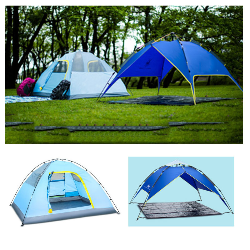 Sports Outdoor Family Tent Portable Camping Tents 3-4 Persons Pop up Tent