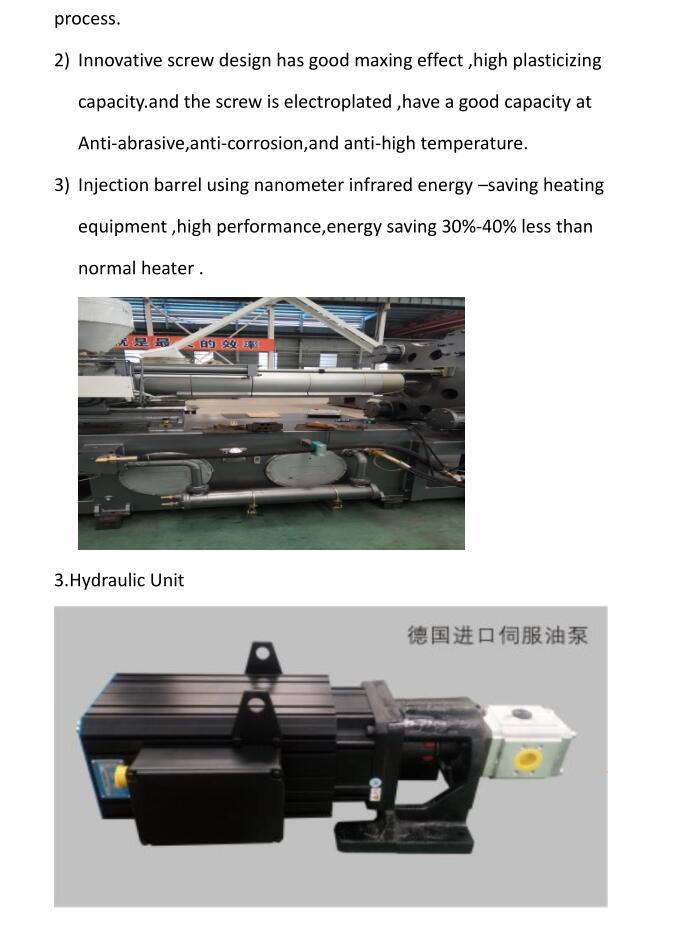 220t PP PVC Servo Precise Injection Molding Machine