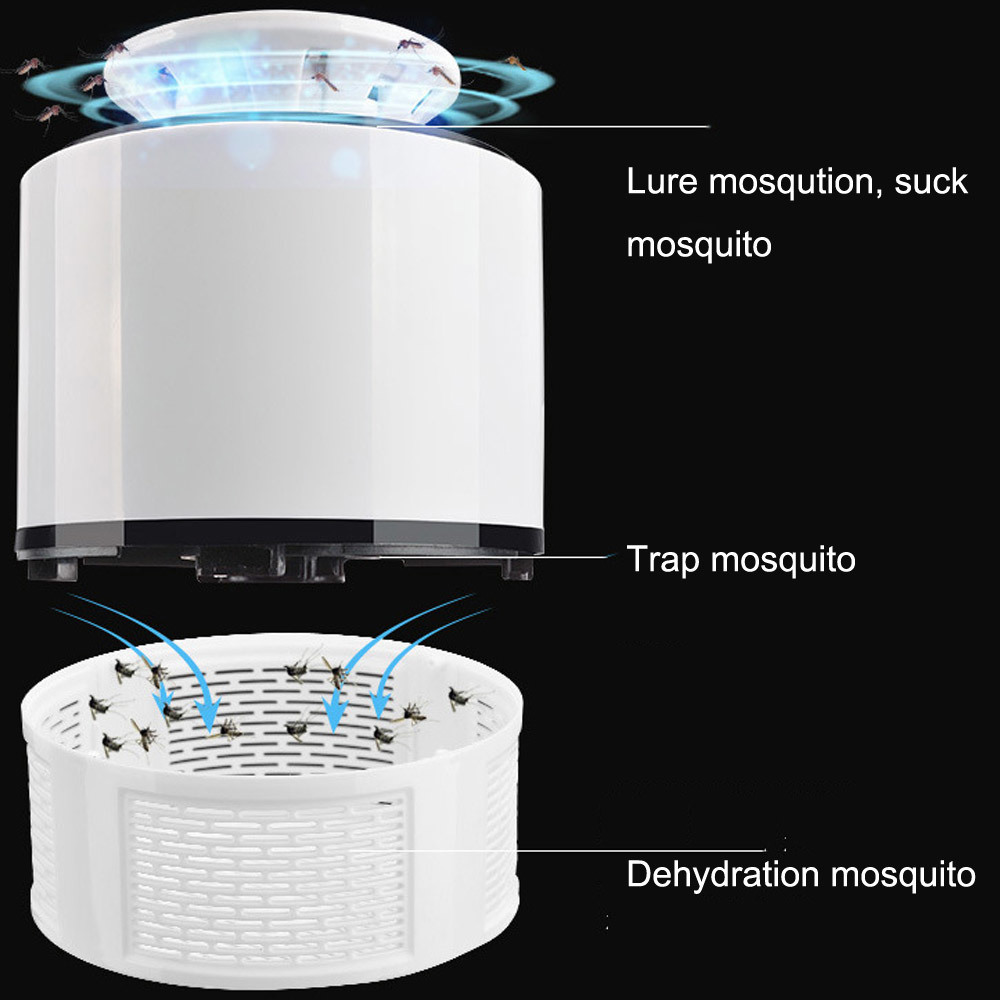 USB Electric Mosquito Killer Lamp LED Bug Zapper Insect Trap