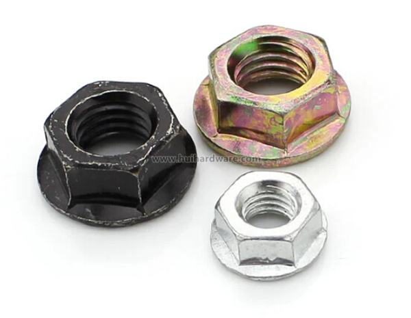 Serrated Carbon Steel Hex Flange Lock Nut (DIN6923)