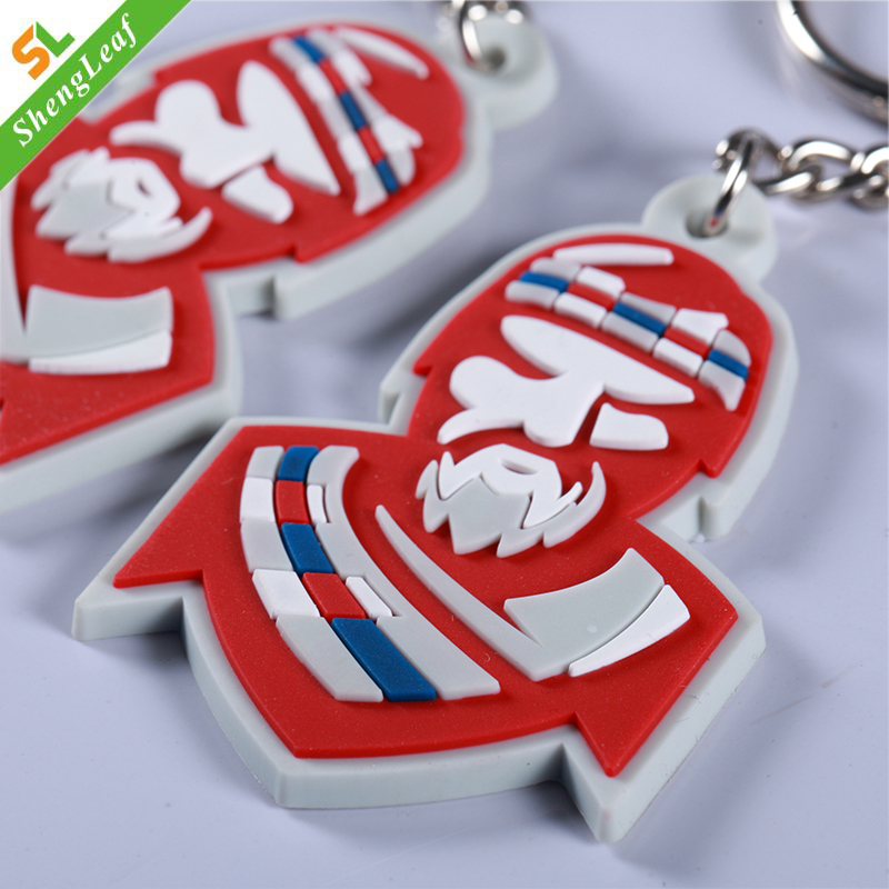 Colorfull 3D Customized Rubber Key Ring