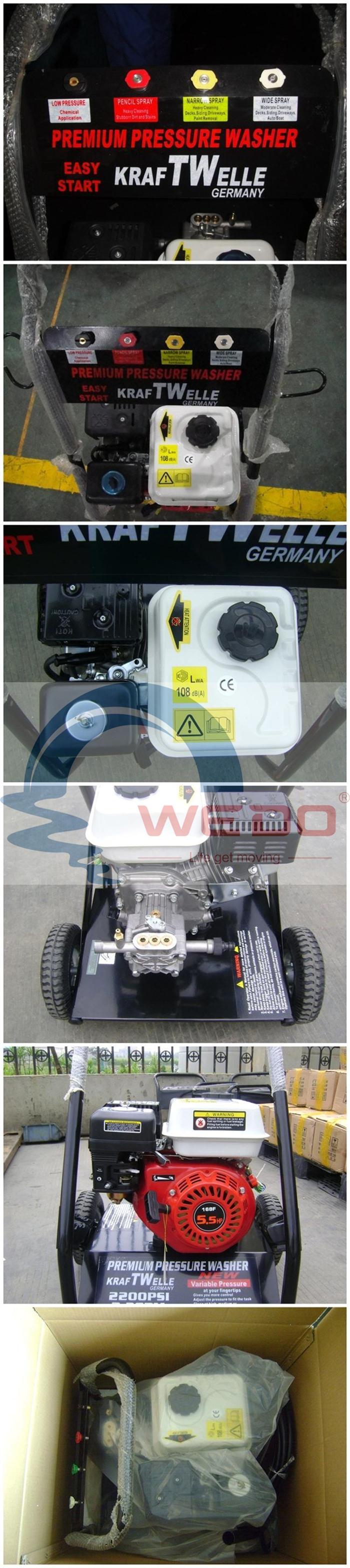 Wdpw170 Household and Industrial 5.5HP/6.5HP Gaoline Engine High Pressure Washer/Cleaner