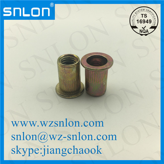 Flat Head Open End Blind Rivet Nut