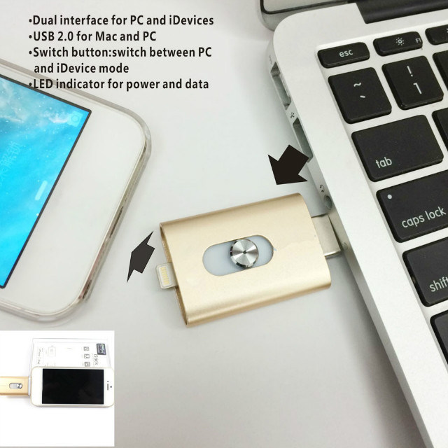 New Arrive Fashion 2 in 1 Apple OTG USB Drives