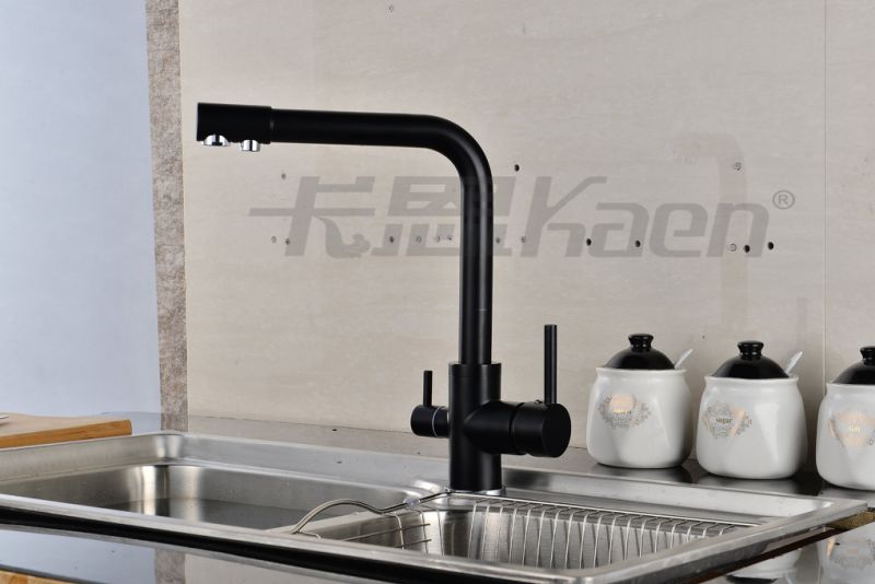 RO System 3 Ways Drinking Black Surface Water Tap