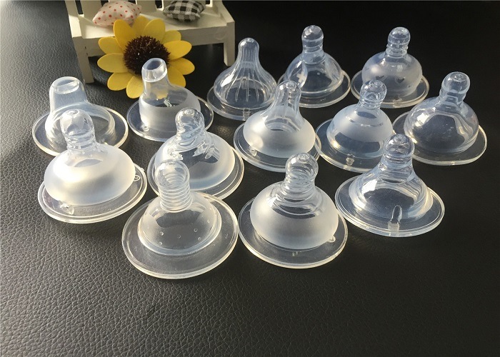 Baby Toy Silicone Nipple with New Design for Wide Neck Baby Bottle