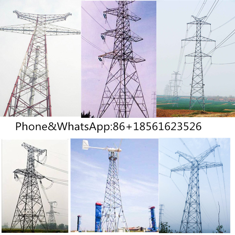 500kv 220kv Galvanized Power Transmission Line Steel Tower Power Tower