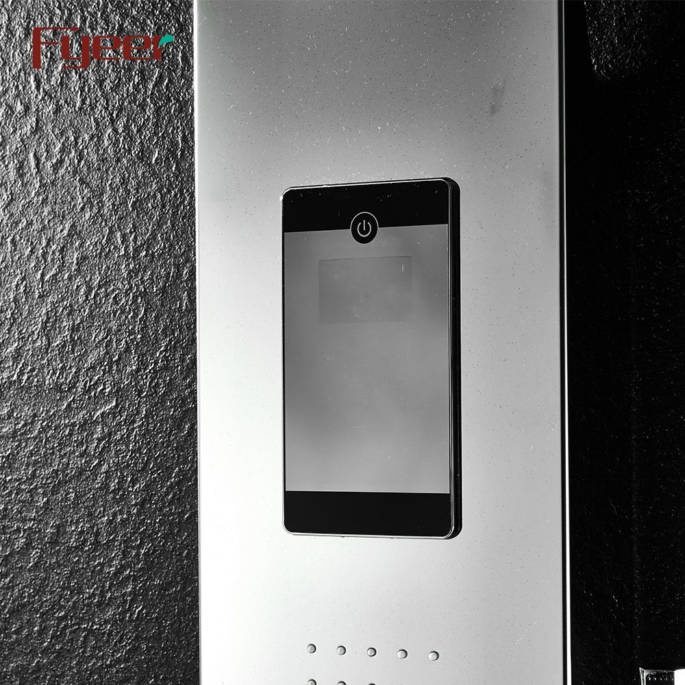 Fyeer Lighted Shower Panel with Phone Digital Display