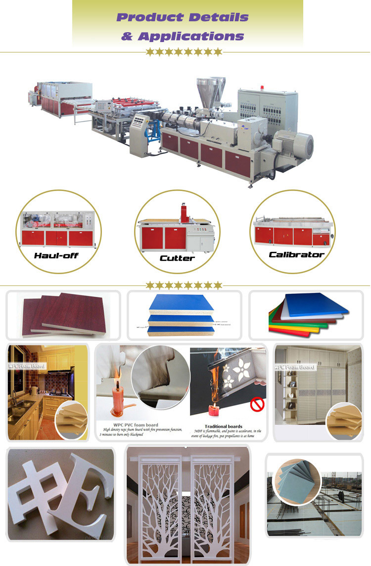 Kitchen Cabinet WPC PVC Celuka Foam Board Plastic Machinery Extruder