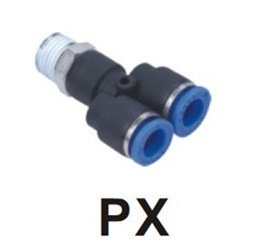 Px Series Pneumatic Plastic Body Brass Thread Pipe Fitting