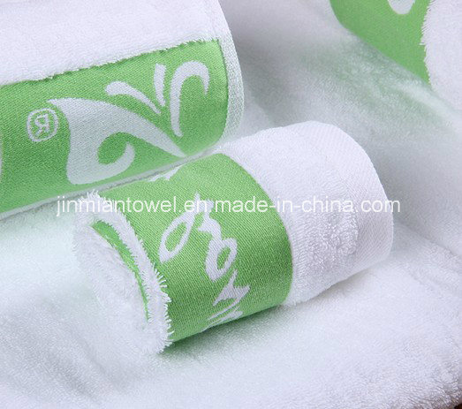 100% Cotton 450GSM 32s/2 White Plain Bath Towel for Hotels