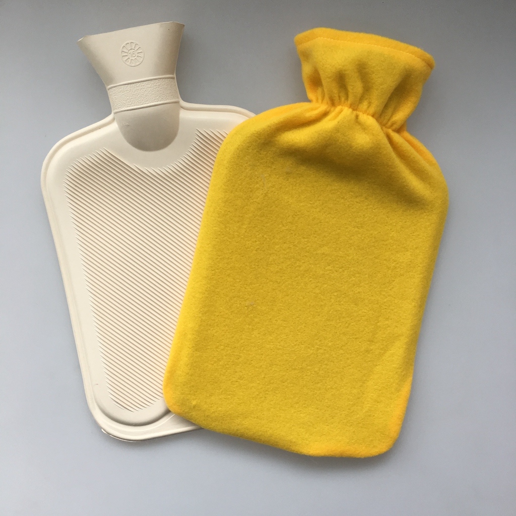 Cheap Yellow Colour Fleece Bag for BS Hot Water Bottle