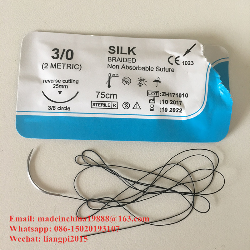 Medical Disposable Silk Surgical Suture for Dental