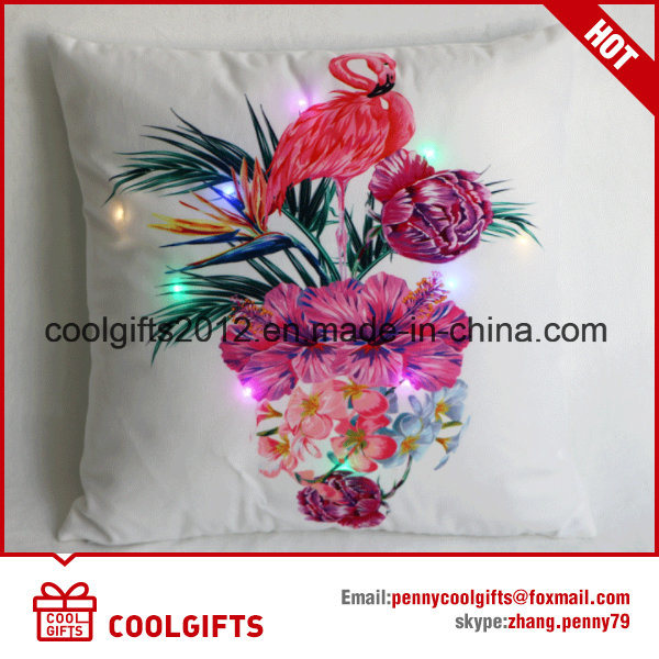 Christmas Decorative LED Pillow Covers Sofa Bedroom Throw Cushion with Light