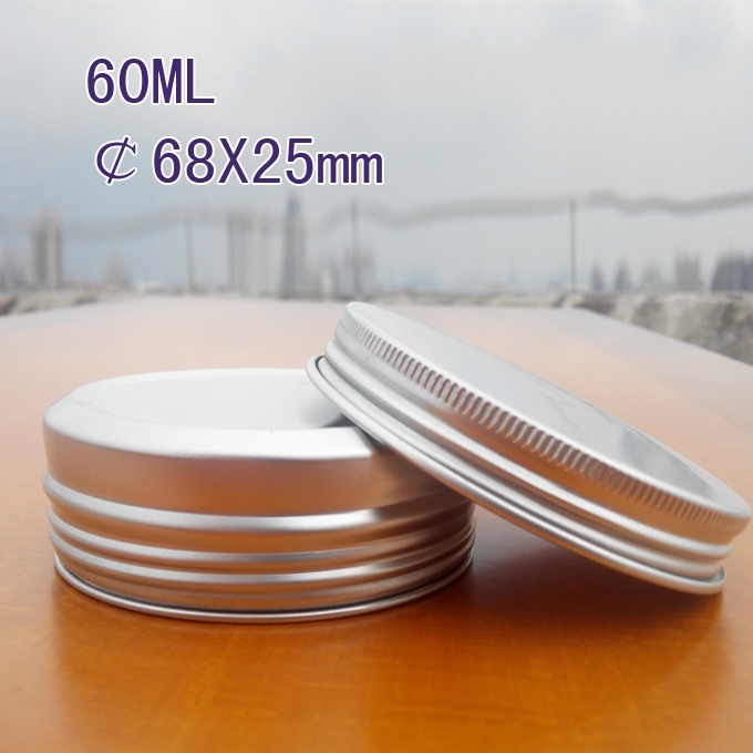 60ml Round Aluminum Box with Screw Lid