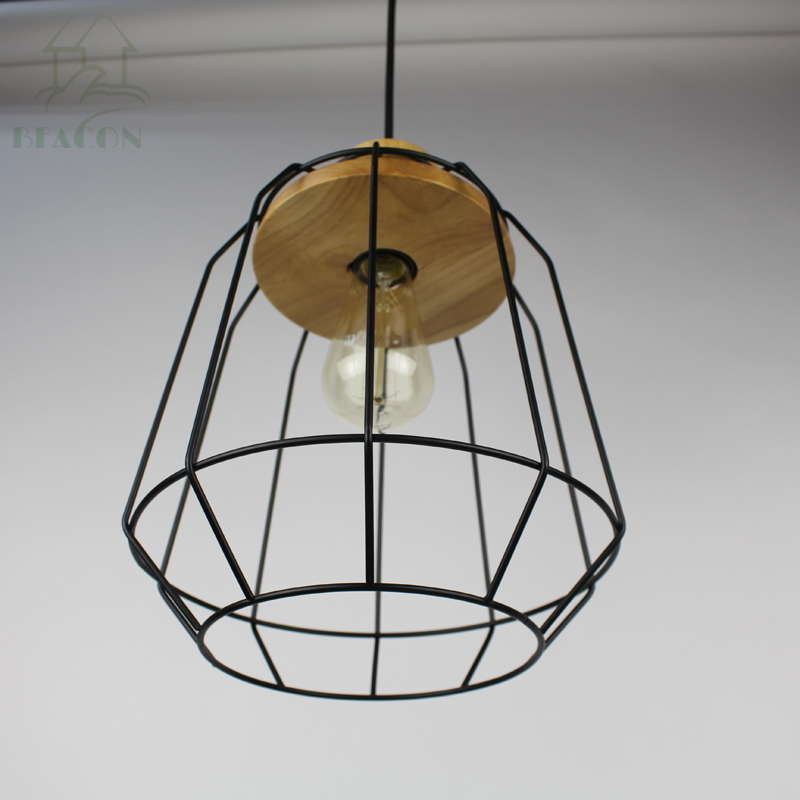 Vintage Metal Cage Pendant Lamp