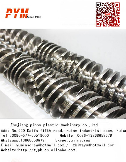 Conical Twin Screw and Barrel for PVC Profile