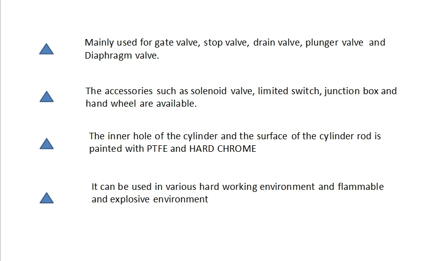 Double Acting Pneumatic Gate Valve Actuator St5100