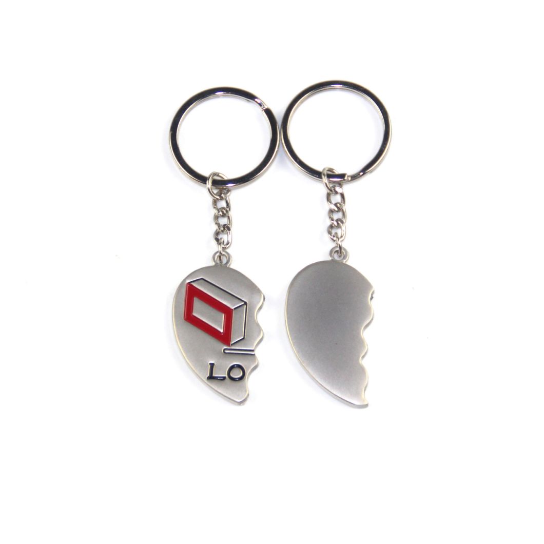 Wholesale Custom Enamel Heart Wedding Couple Gift Keychain