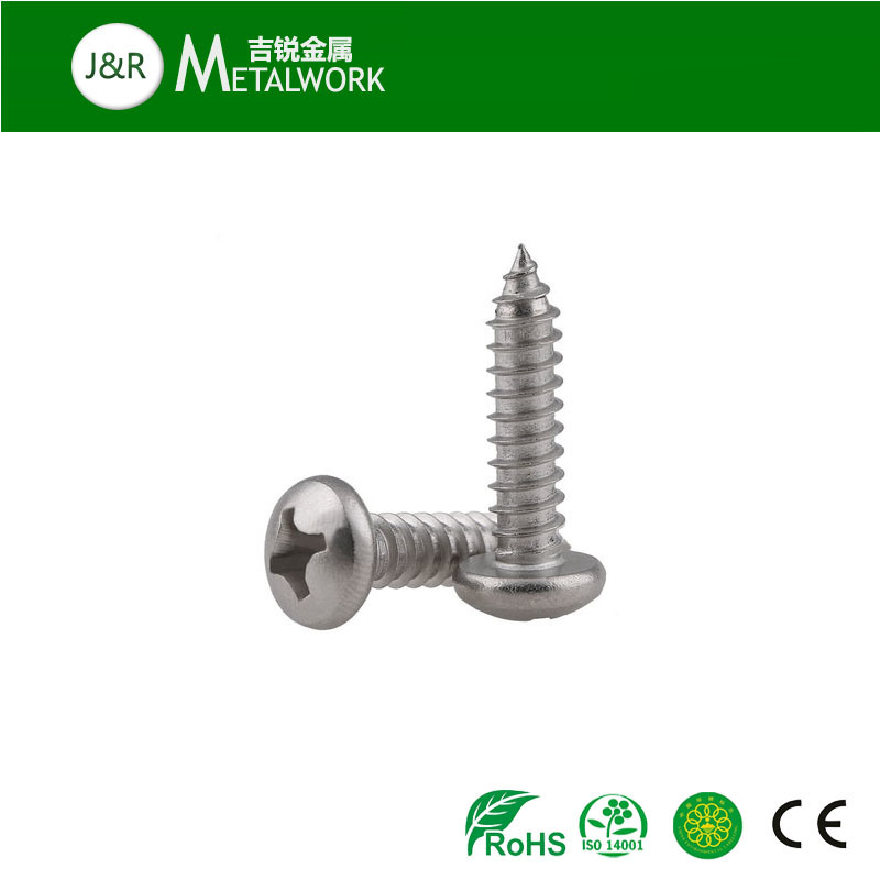 Stainless Steel Cross Recess Pan Head Wood Screw (DIN7996)