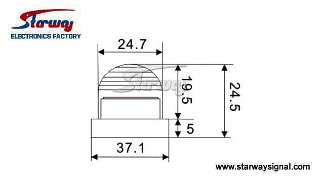 Warning 4 Head LED Hide Away Kits (LED347D)