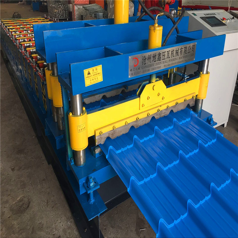 Dx Metal Glazed Tile Roof Panel Roll Forming Machine