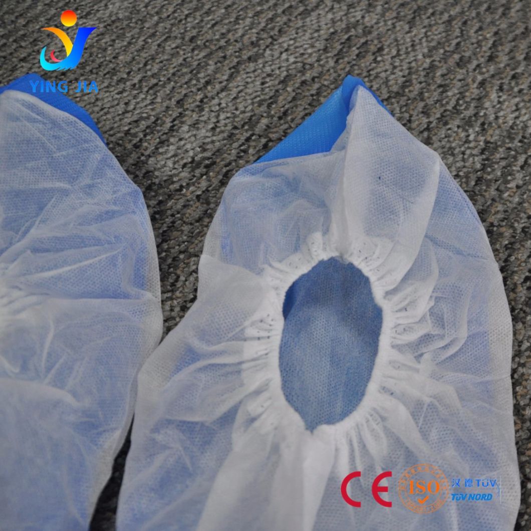 Nonwoven Anti Slip Medical Shoe Cover, PP/ PE Fabric Shoe Cover, CPE Coated Disposable Shoe Cover