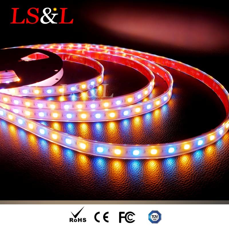 5050 RGB+Amber DC12V/DC24V LED Rope Strips Light with Ce & RoHS