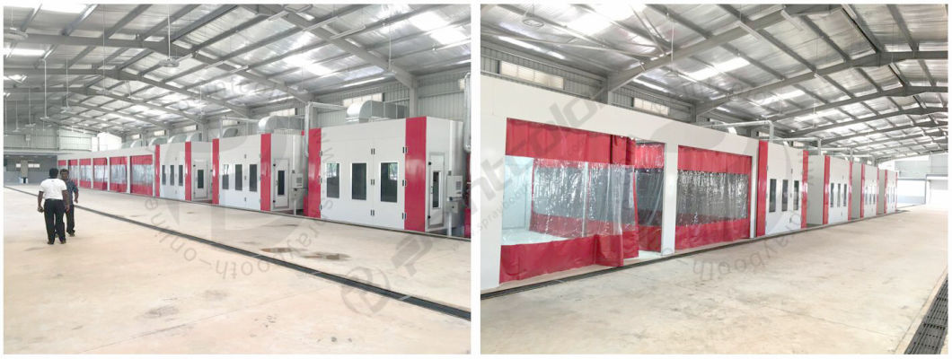 Heat Recovery Spray Booth with Ce, Europe Popular Model Exhaust Air Unit with Heat Recovery Vehicle Spraying Cabin