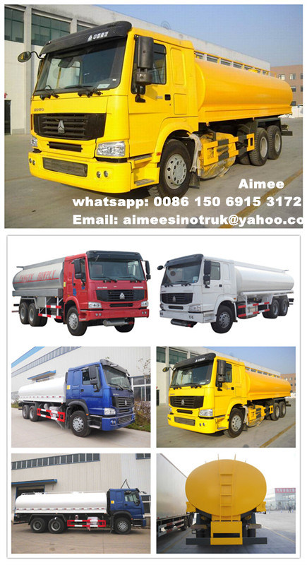 Sinotruk Fuel Tank Truck 25000L 6X4 Oil Tank Truck