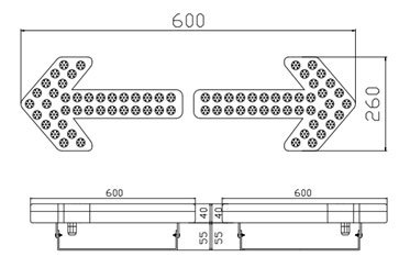 Traffiâªž Advisor LED Arrow Light /LED Traffiâªž Advisor Road Warning Lights