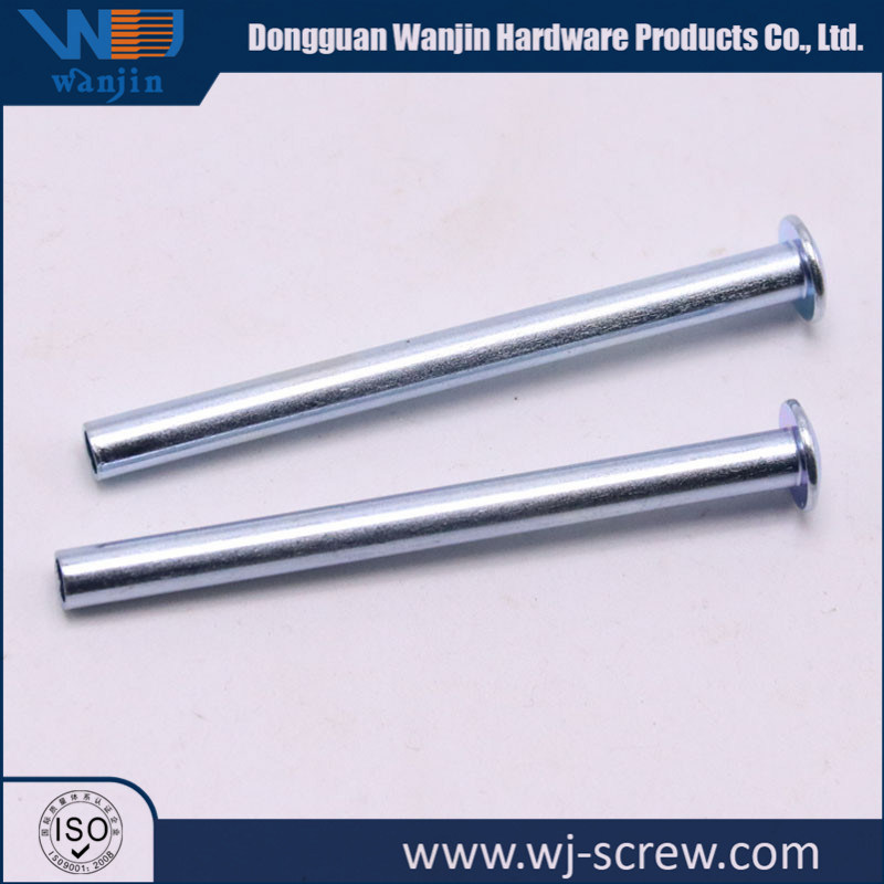 OEM Non-Standard Customized Plated Round Head Metal Long Bolt