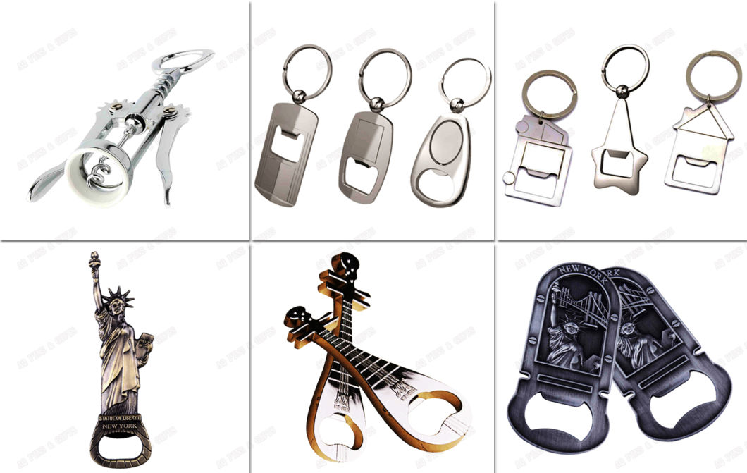 Stamping Brass Metal Beer Bottle Opener in Custom Pipa Shape as Promotion Decoration Gift (003)