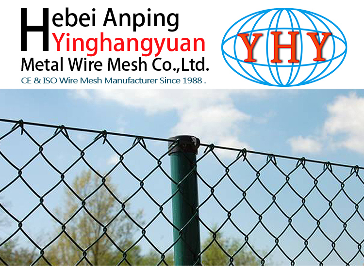 2'' Mesh Opening PVC Coated Chain Link Fence for Garden