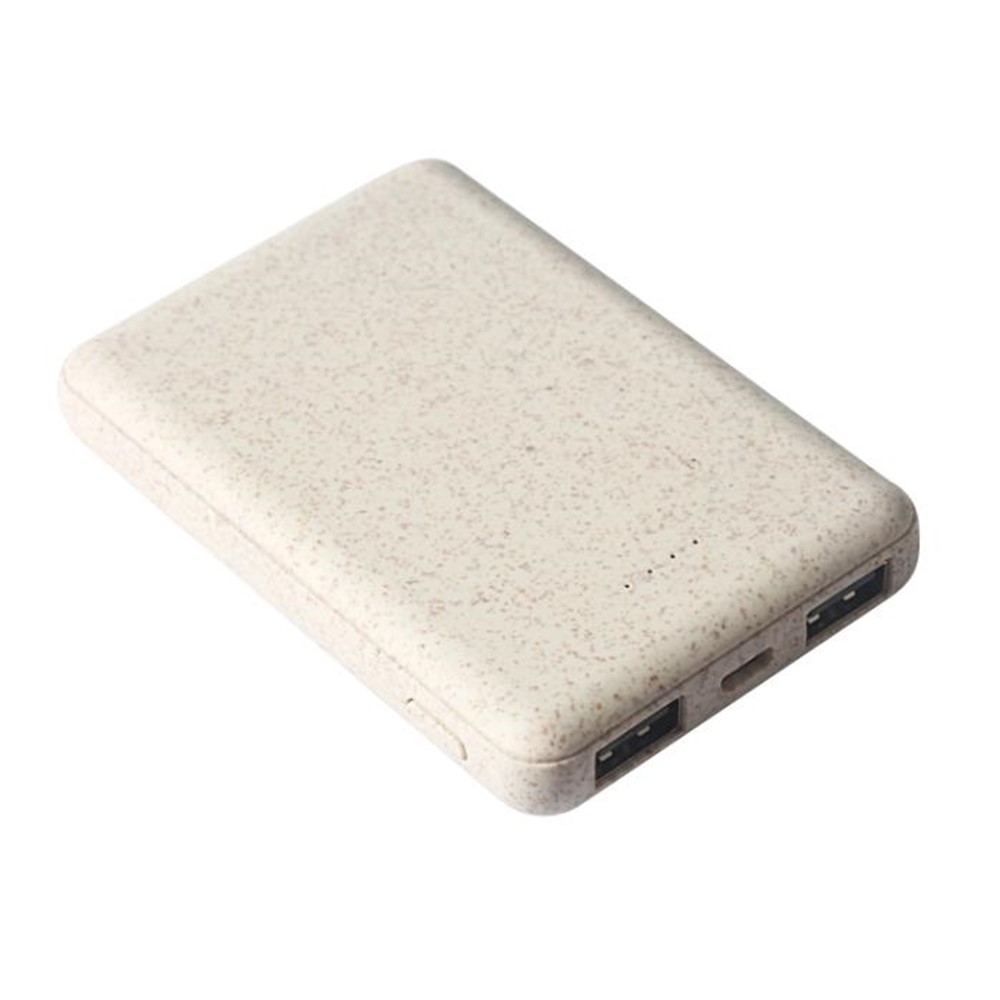 Weizenstroh Mobile Powerbank 5000mAh Wheat Straw Mobile Power Bank 5000mAh