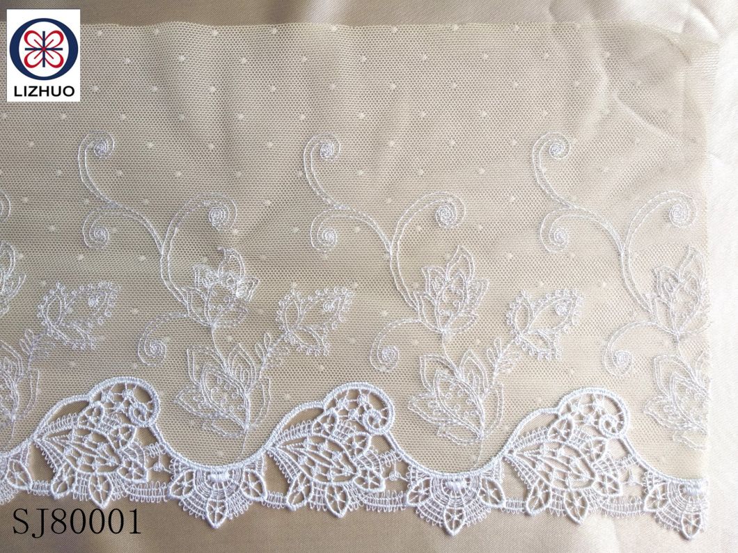 High Quality Embroidery Polyester Guipure Lace Fabric