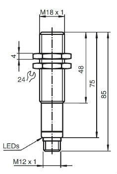 Ultrasonic Sensor, Ub500-18GM75-I-V1, Sensor