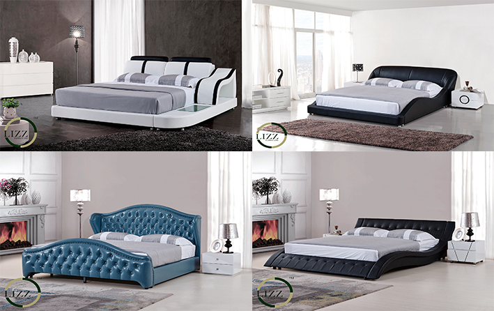 Bedroom Furniture Apartment MDF Queen Size Bed
