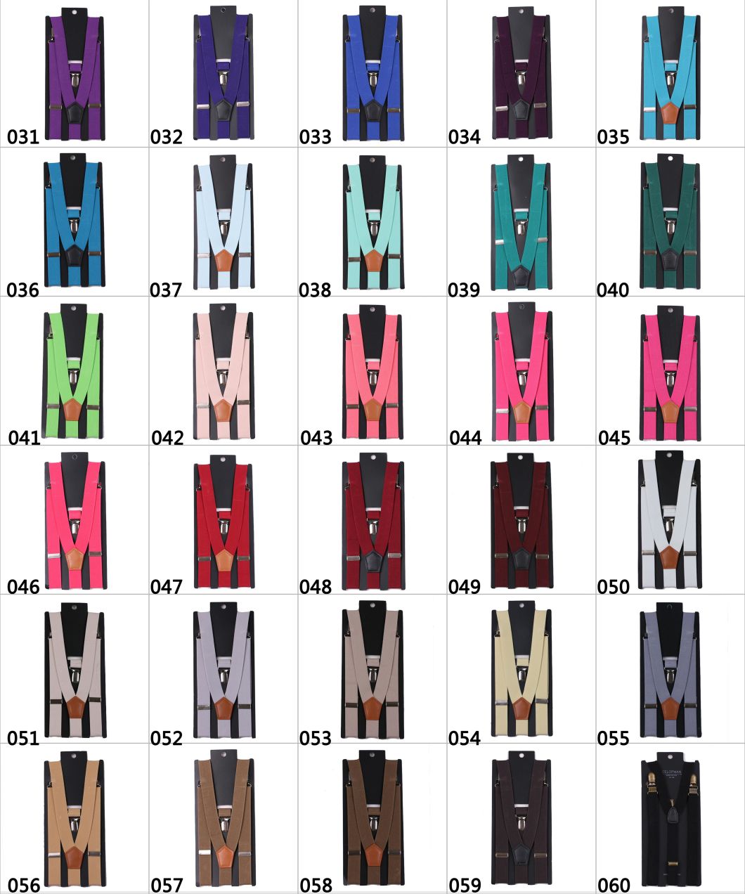 Colorful Polyester Men's Suspender Men's Accessories