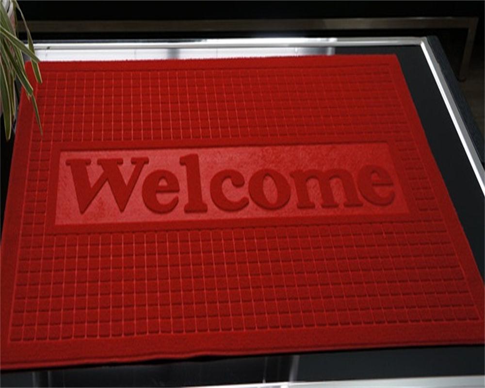 The Various Color Double with PVC Backing Stripe Anti-Slip Door Mat