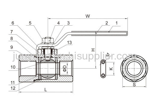 2017 M/F Stainless Steel Forged Ball Valve/ Stainless Steel Water Ball Valve with ISO