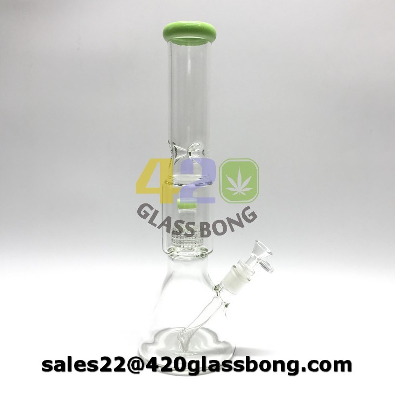 Wholesale New Design Glass Smoking Water Pipe Beaker with Tyre Perc