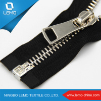 Heavy Duty #4 Plating Metal Boots Zipper Tailoring Accessories Brass Zipper Two Zipper Slider