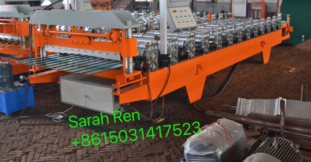 Russia Type High Speed C8 Metal Roofing Tile Roll Forming Machine