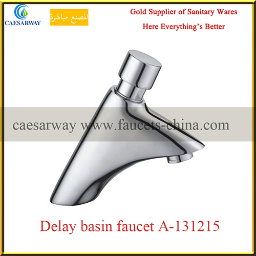 Brass Sanitary Ware Time Delay Cold Water Basin Tap